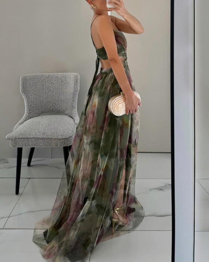 Giselle™ | Okouzlující maxi šaty s květinovým potiskem