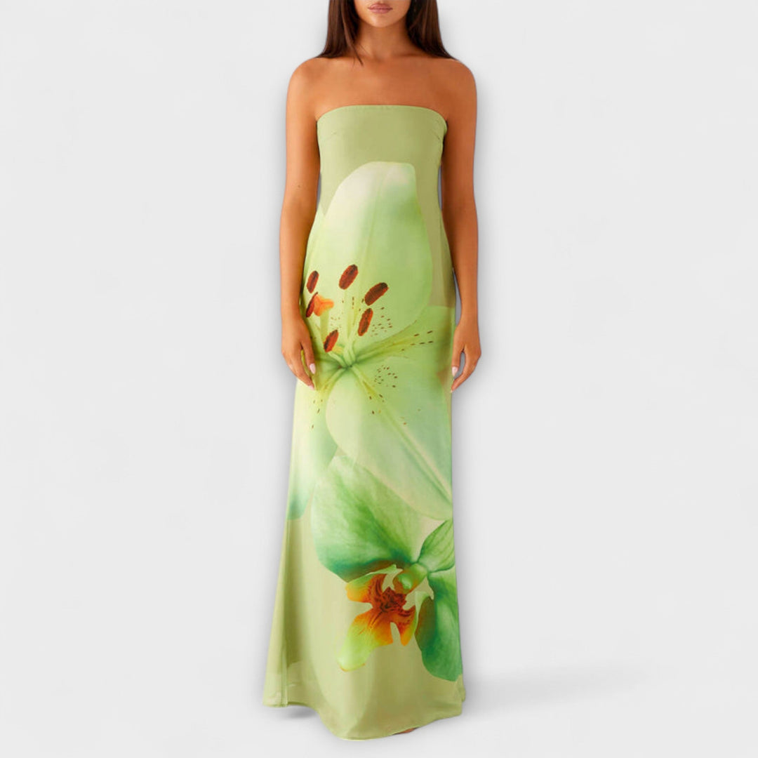 Zephyra - Elegantní maxi šaty s odhalenými rameny
