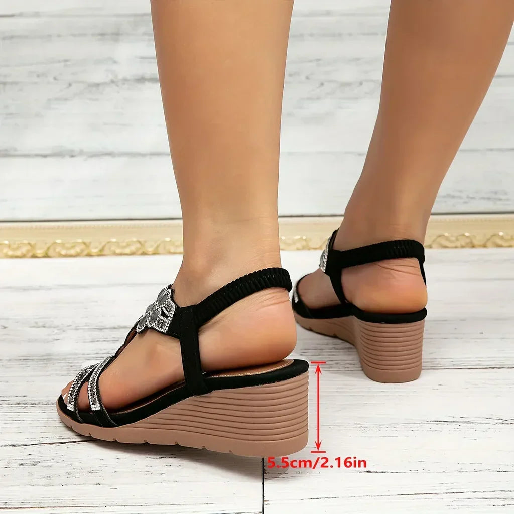 Trinda™ - Elegantní ortopedické klínové sandály