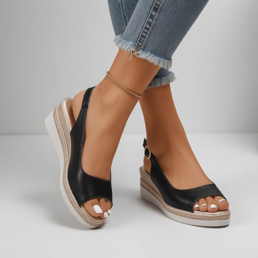 Cyrielle™ — Sandály s platformou, espadrilkový styl, elegantní letní vzhled