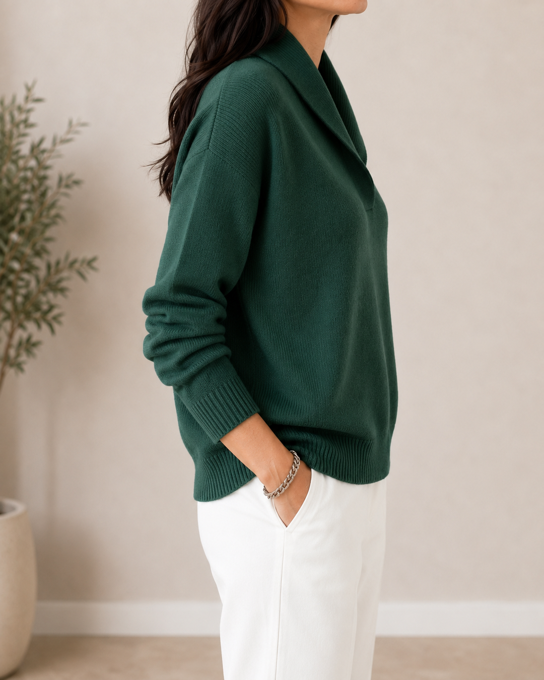 MARLENE | SVETR S ŠÁLOVÝM LÍMCEM
