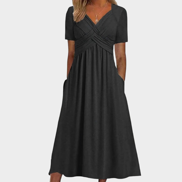 Isadora™ | Elegantní midi šaty s áčkovým střihem