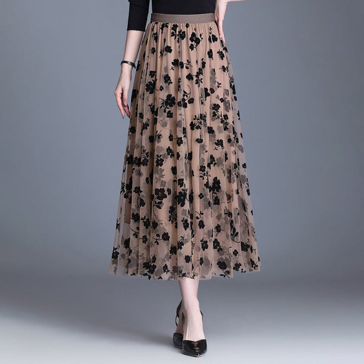 ADELINE™ – Chic Květinová Midi Sukně