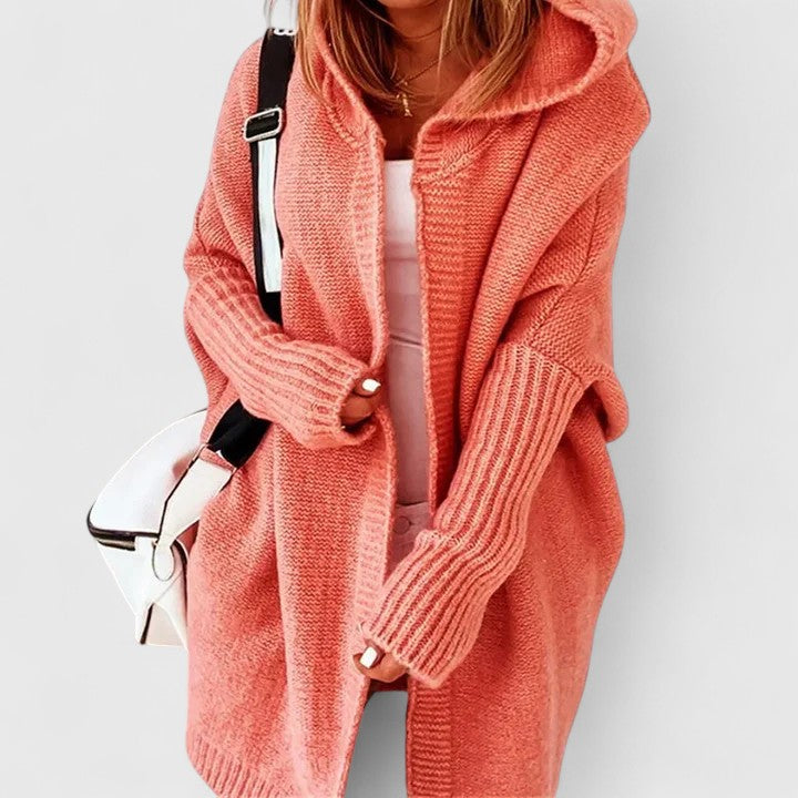 Daniela – Dlouhý cardigan s capucí