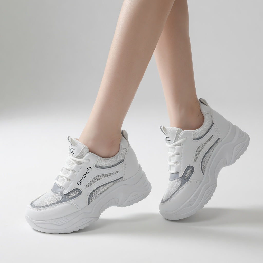 Blanchette™ — Tenisky chunky bílého městského stylu pro ženy