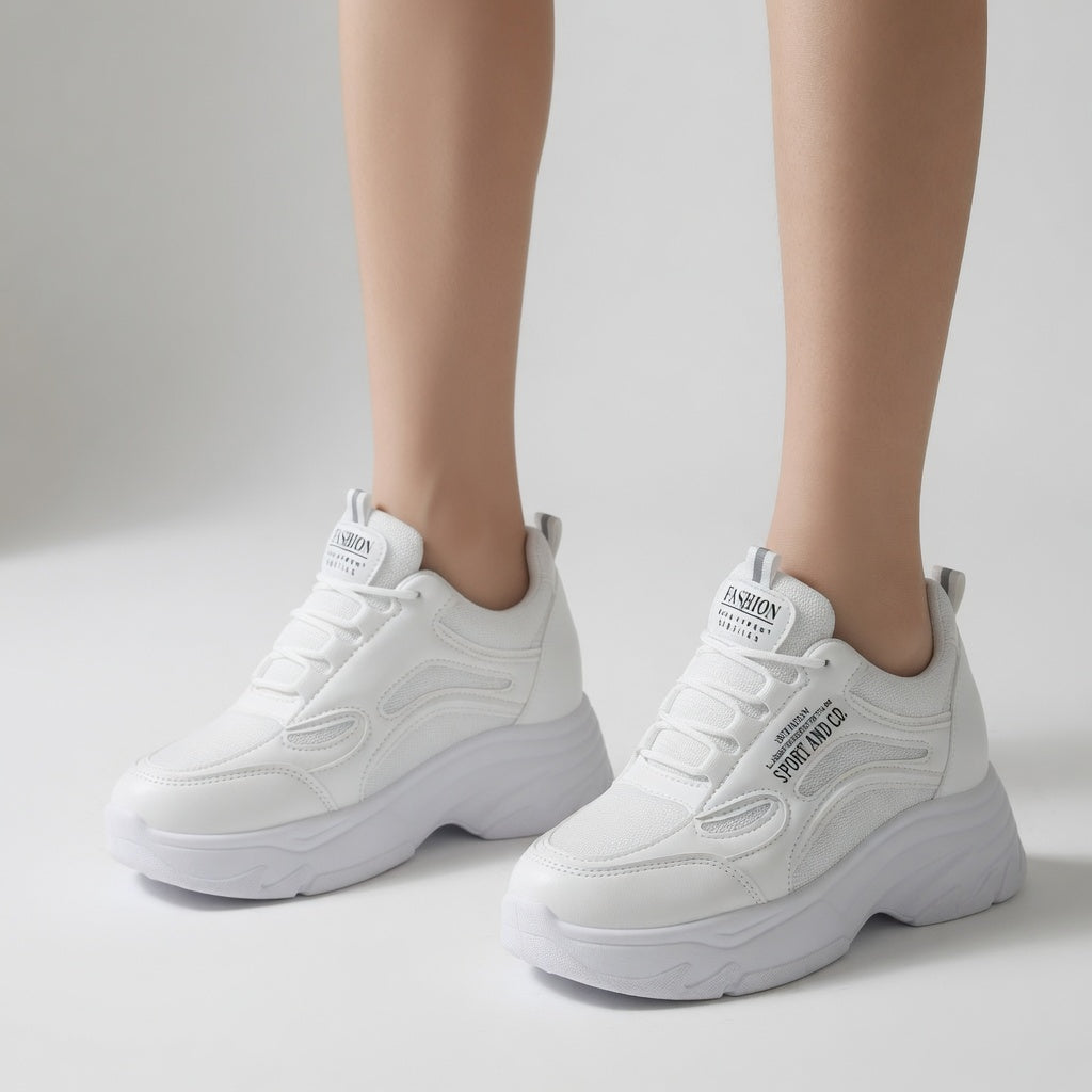 Blanchette™ — Tenisky chunky bílého městského stylu pro ženy