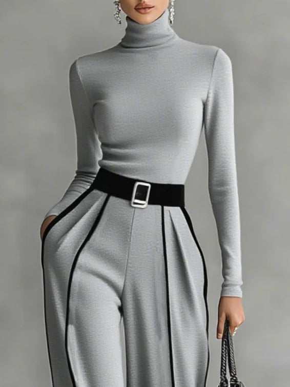 Vera™ | Elegantní souprava s kontrastním detailem