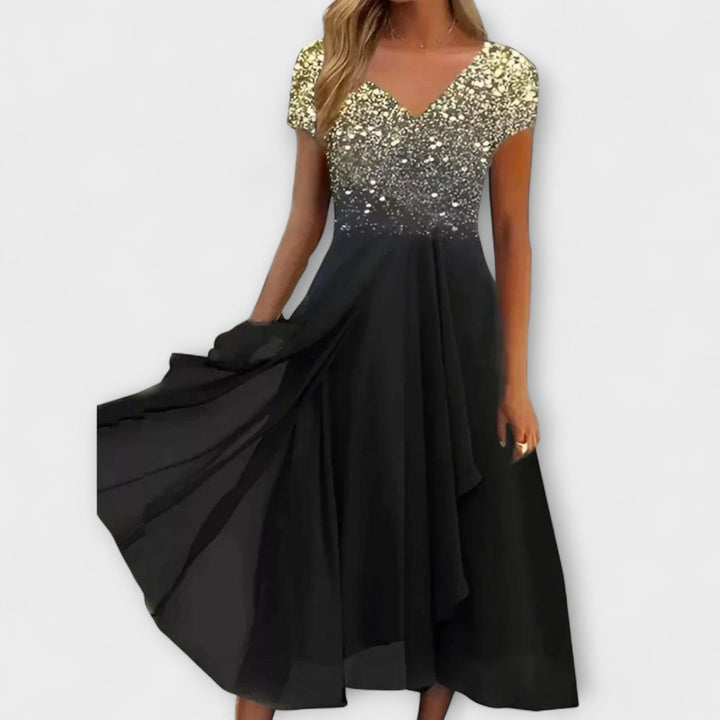 Lara - Šaty na večer z chiffon pro ženy