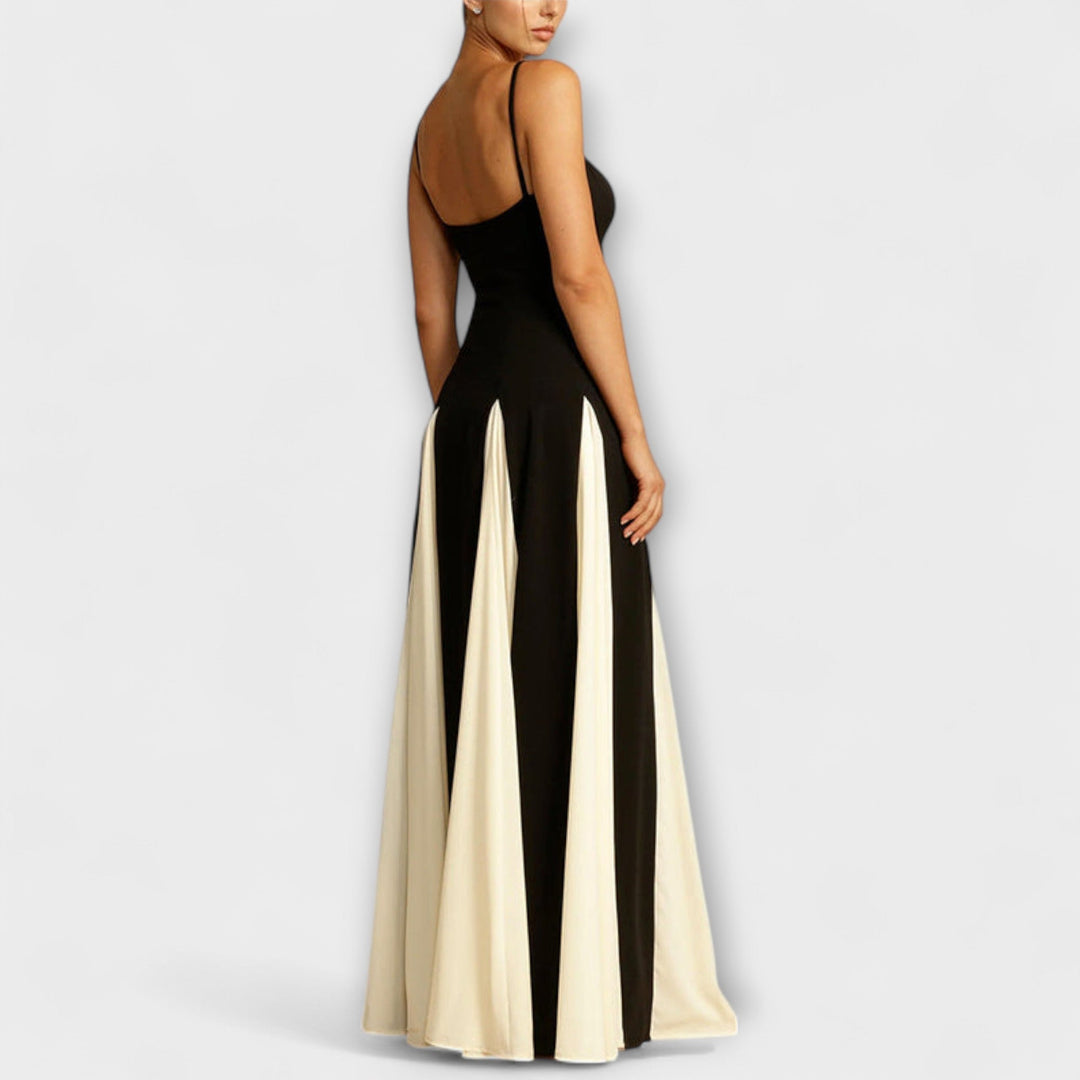 Ember - Maxi šaty ve tvaru A s tylovými panely, klasická elegance