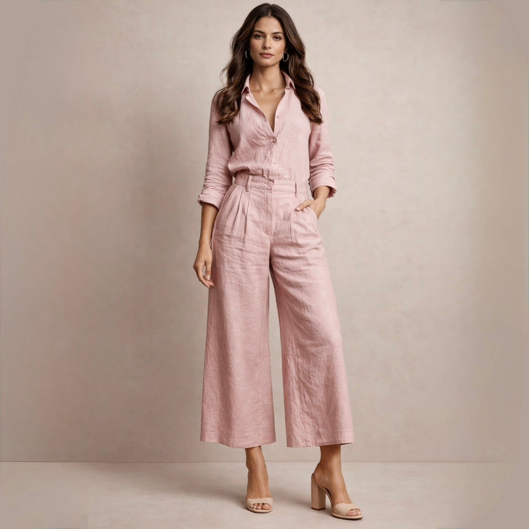 Delphine™ | Elegantní lněný komplet