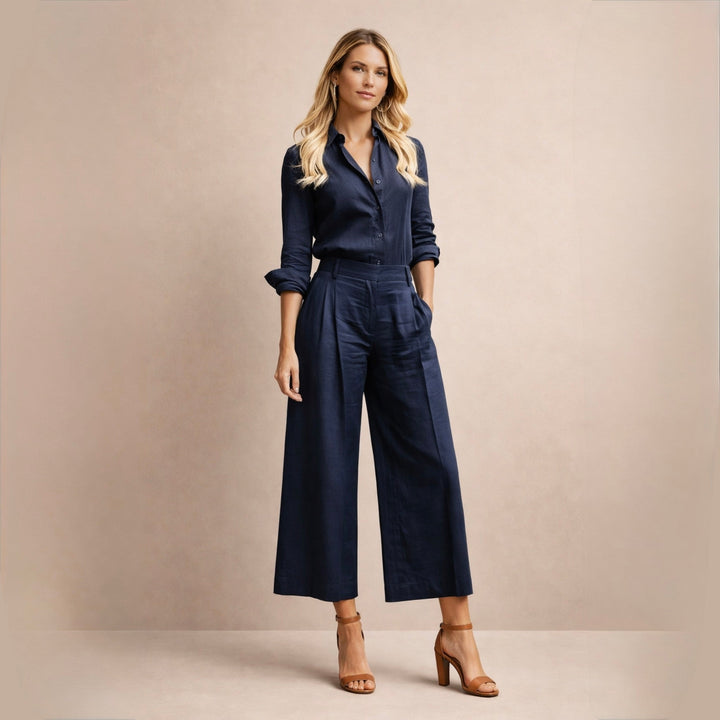 Delphine™ | Elegantní lněný komplet